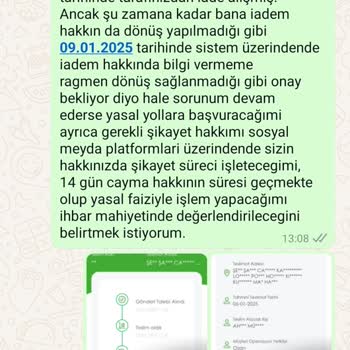 İade Sürecindeki Gecikme Ve Yanıtsızlık Sorunu