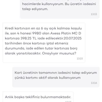 Akbank Axess Kart Aidat Ücretinde Adaletsizlik