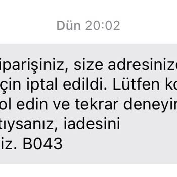 Siparişin Kaybolması Ve Yetersiz Müşteri Hizmeti