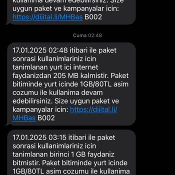 Beklenmedik İnternet Tüketimi Ve Ek Paket Sorunu
