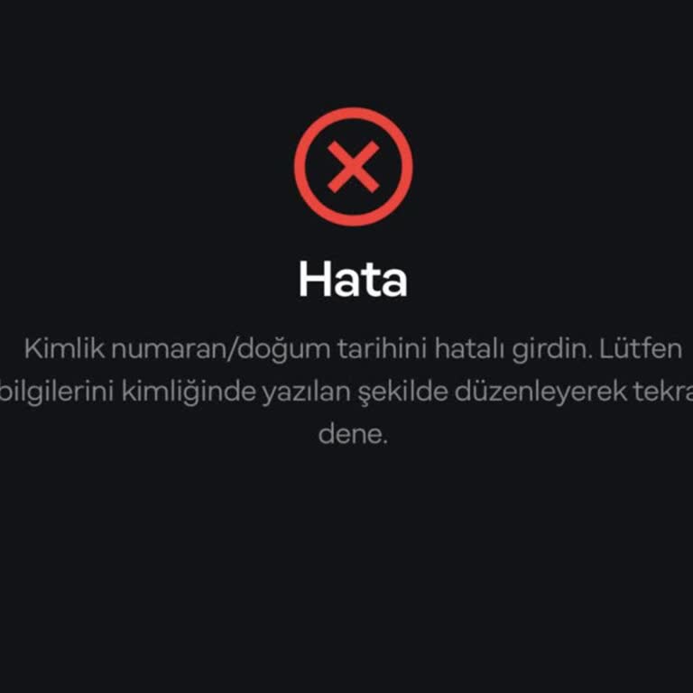 Papara Hesabı Onaylama Sorunu: Kimlik Bilgileri Hatası