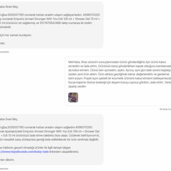 Hepsiburada'dan Aldığım Ürün İade Sürecinde Hayal Kırıklığı