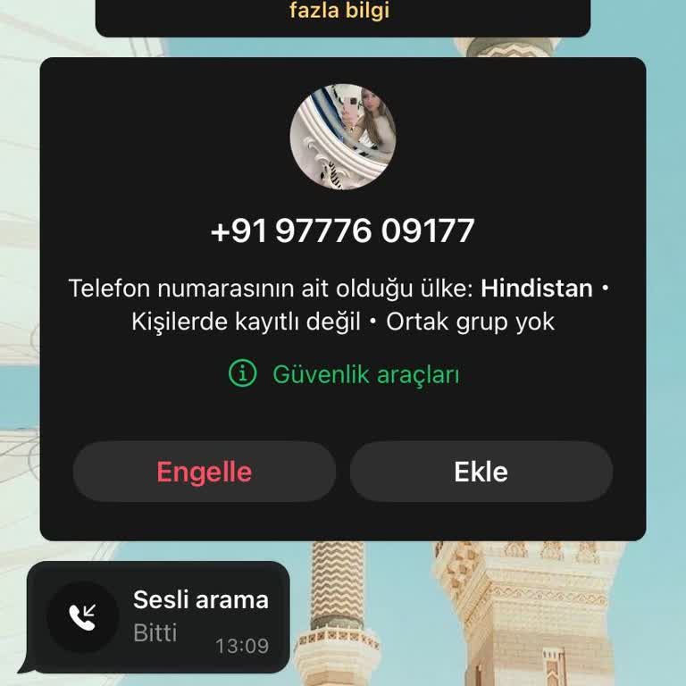 Hindistan Numarasıyla İzinsiz WhatsApp Araması