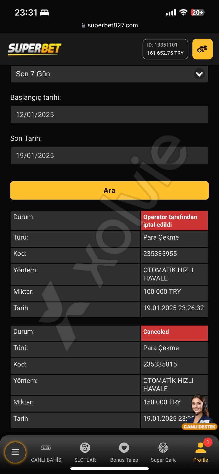 Obrazek dotyczący problemu z wypłatą na Superbet