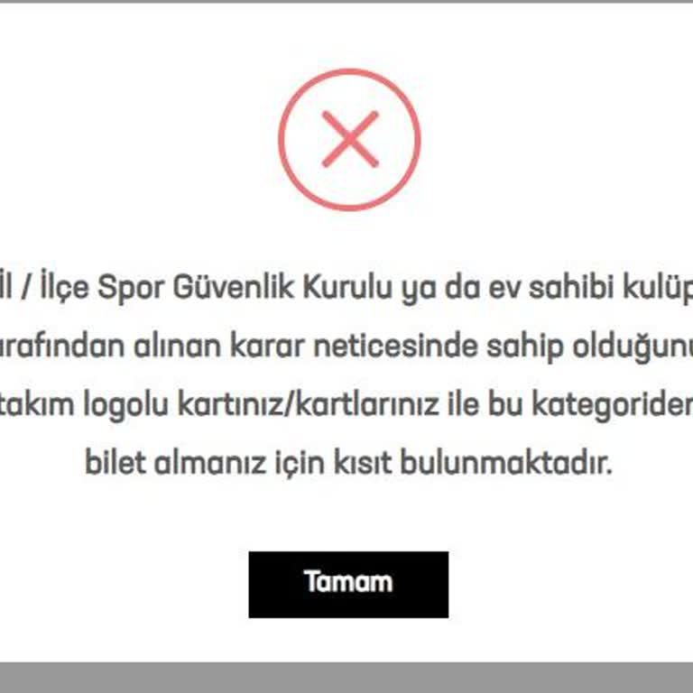 Fenerbahçe Maçı İçin Bilet Alımında Karşılaşılan Hata