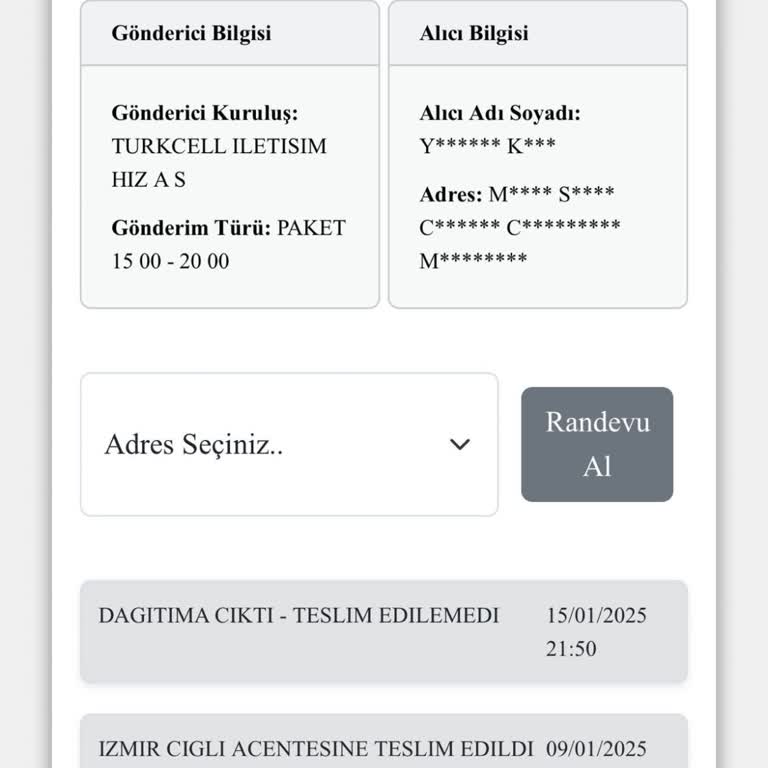 Kargo Teslimatında Yaşanan Gecikme Ve İletişim Sorunları