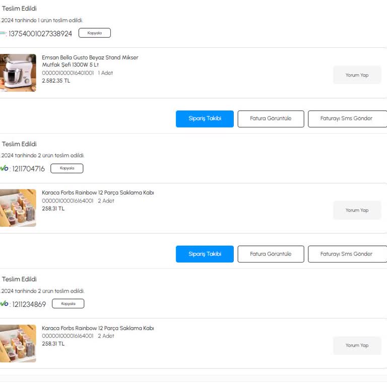 Teslim Edilmeyen Ürün Ve Çözüm Bulunamayan Müşteri Hizmetleri