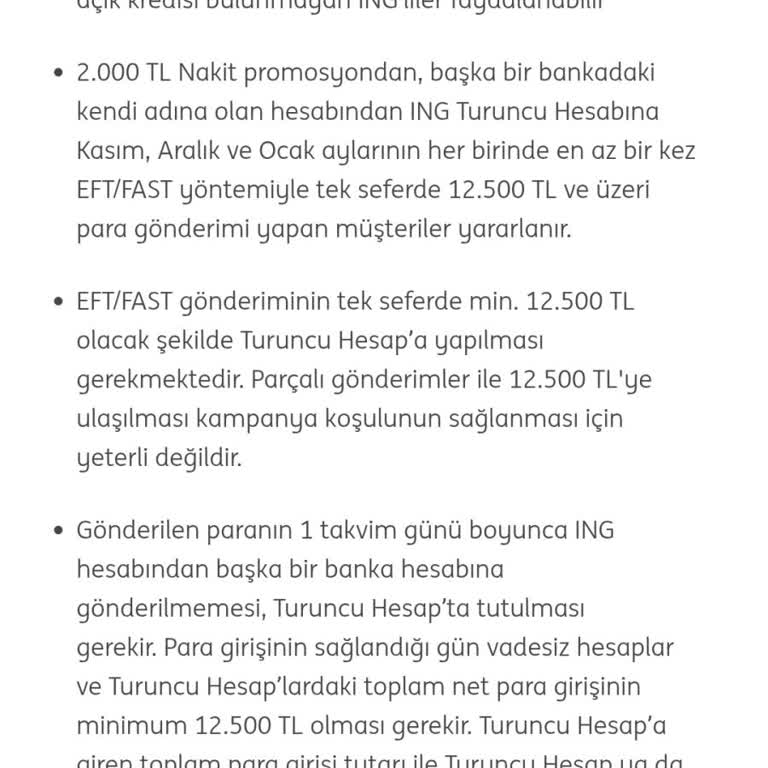 İngbank Promosyon Kampanyası Şartları Yerine Getirilmesine Rağmen Ödeme Yapılmadı