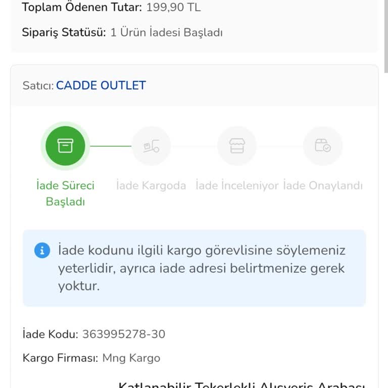 Yanlış Renk Ve Defolu Ürün Sorunu