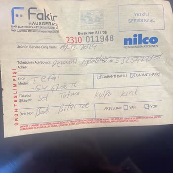 Tefal Tost Makinesi İade Ve Tamir Sorunu