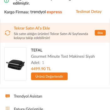 Tefal Tost Makinesi İade Ve Tamir Sorunu