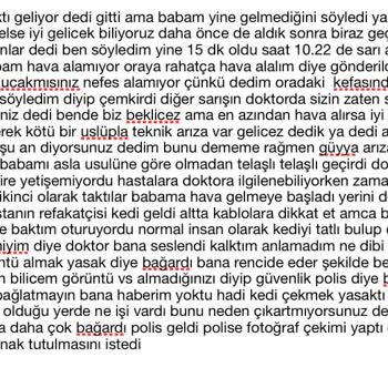Hastanede Yetersiz Hizmet Ve İletişim Sorunları