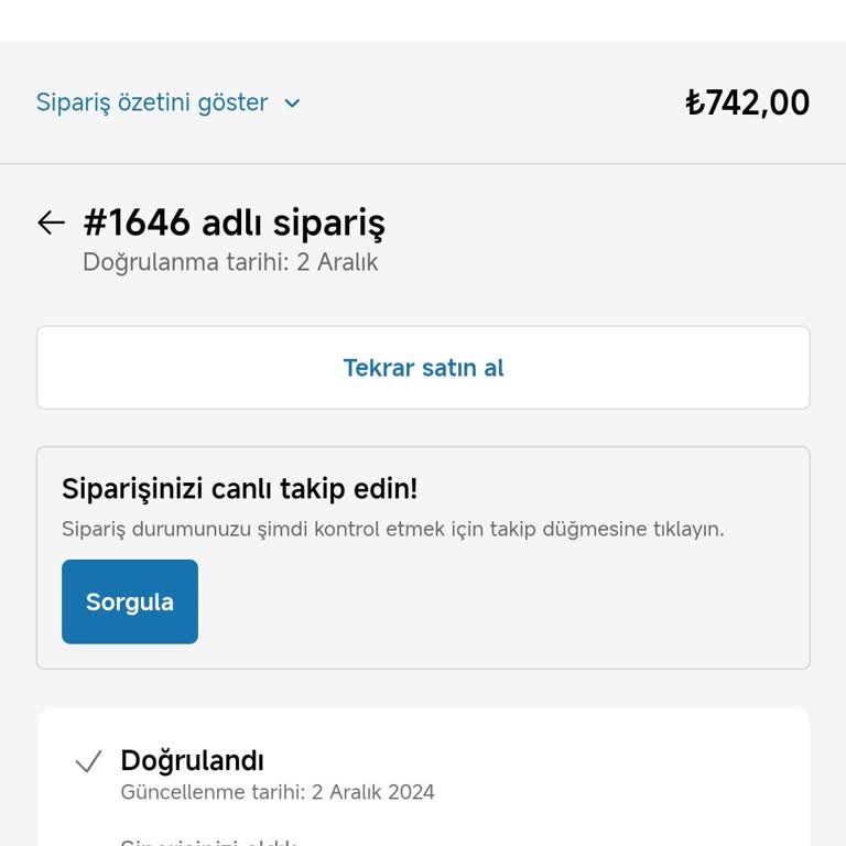 Sipariş Gecikmesi Ve İletişim Sorunu