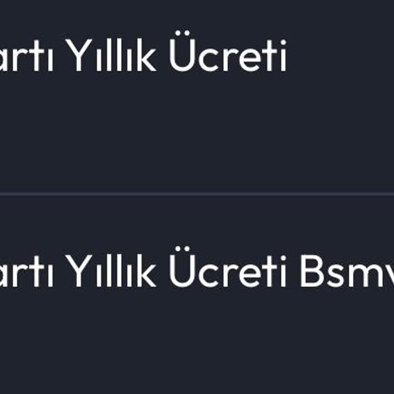 Kredi Kartı Yıllık Aidat Ücretinin İadesi Talebi