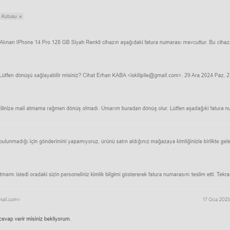 Fatura Talebinde Yaşanan Zorluklar