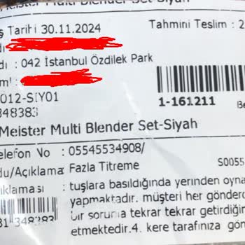 Schafer Blenderın Bitmeyen Sorunları Ve Değişim Talebi!