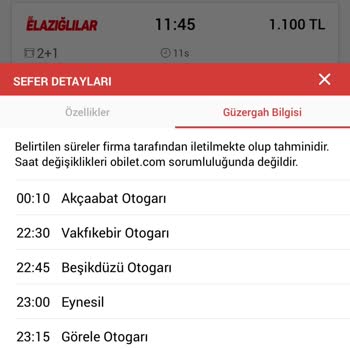 Yanıltıcı Varış Süresiyle Mağduriyet Yaşadım