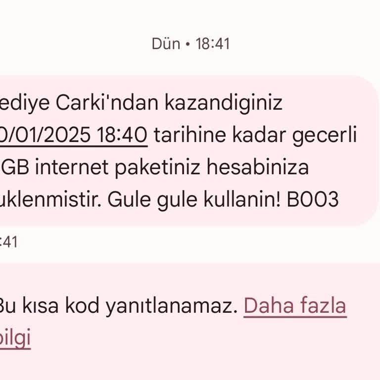 Hediye İnternet Tanımlanmadı: Güncelleme Sorunu