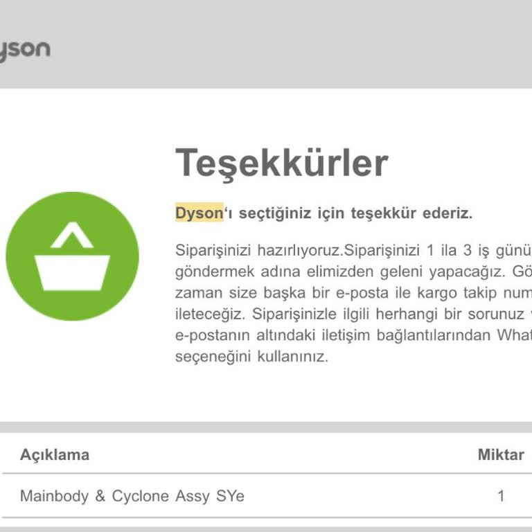 Dyson V12 Süpürge Arızası İçin Acil Çözüm Bekliyorum