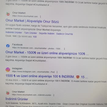Onur Market'in İndirim Sözü Yerine Getirilmedi