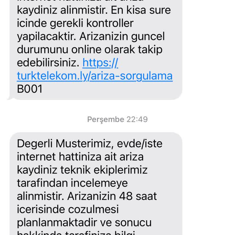Türk Telekom'un Arıza Giderme Sürecindeki Yetersizliği