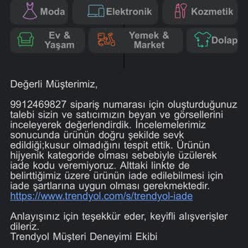 Yanlış Ürün Gönderimi Ve İade Sorunu