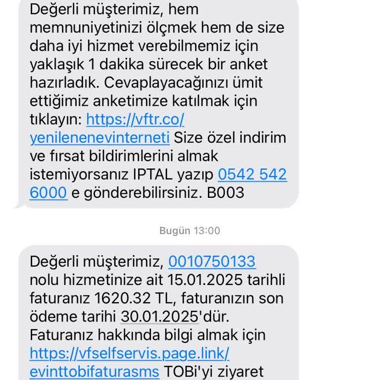 Vodafone Net Aboneliği Sonrası Beklenmedik Fatura Şoku
