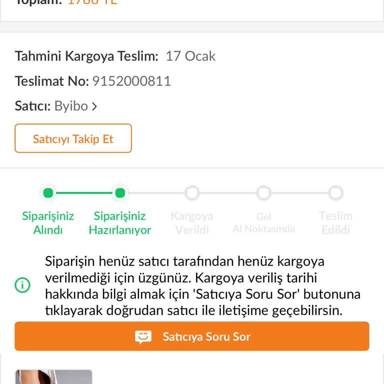 Trendyol Sipariş Ve Müşteri Hizmetleri Hayal Kırıklığı