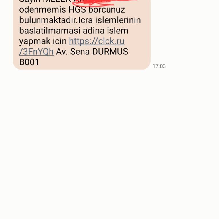 HGS Borcu Üzerine Yanıltıcı Mesajlar Ve Kimlik Bilgisi Kullanımı