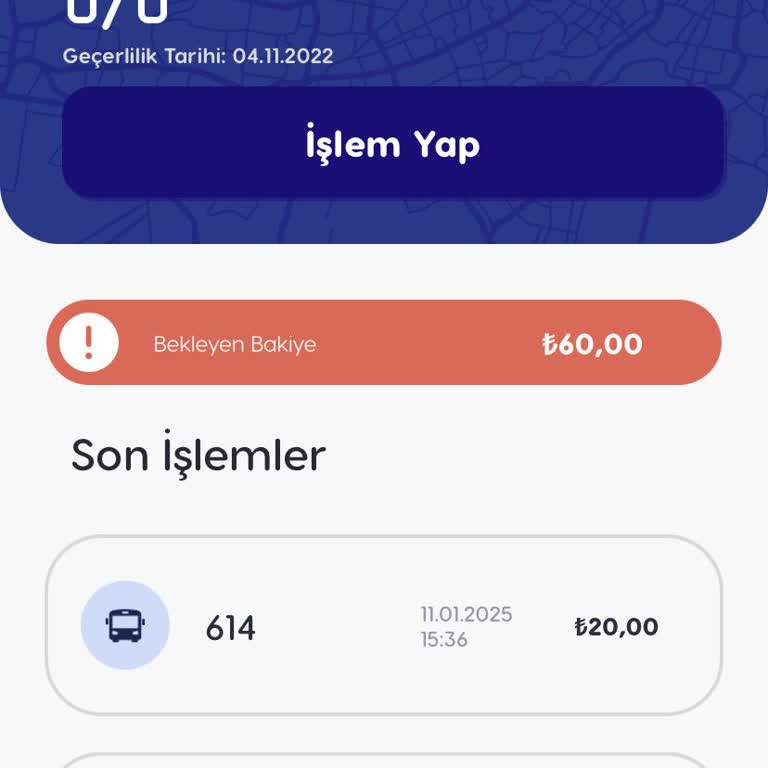 Bursa Kartımda Yetersiz Bakiye Sorunu