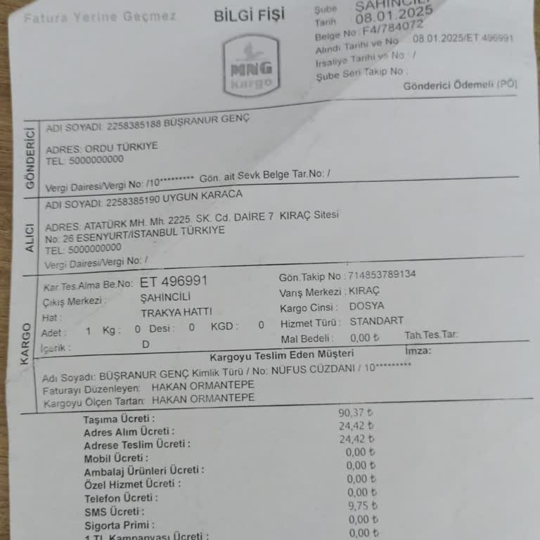 Kayıp Kargo Ve İlgisizlik