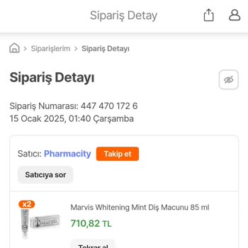 Eksik Gelen Diş Macunu Mağduriyeti