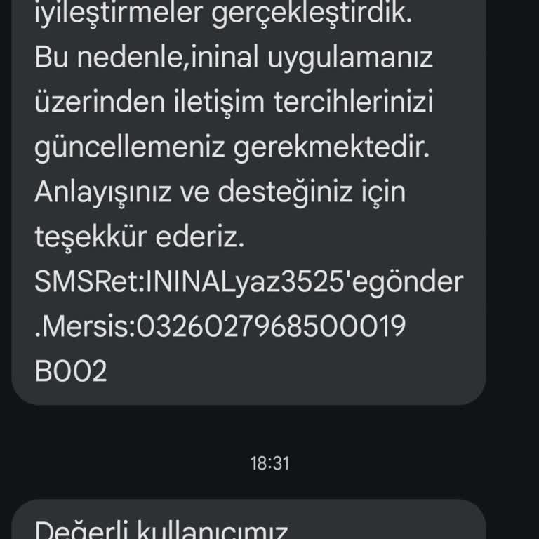 Yetkisiz İninal Kart Hesap Açılışı Hakkında Uyarı