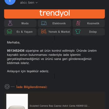 Kalitesiz Çanta Ve Yetersiz Müşteri Hizmeti