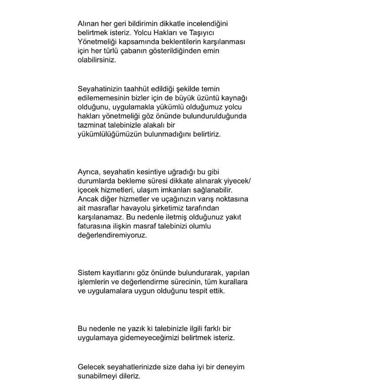 Türk Hava Yolları İle Seyahatte Yetersiz Destek Ve Mağduriyet