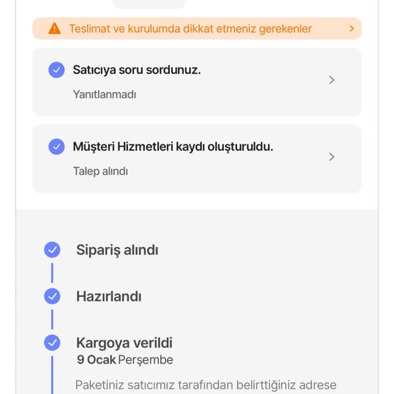 Kayıp Kargo Ve İletişimsizlik Sorunu