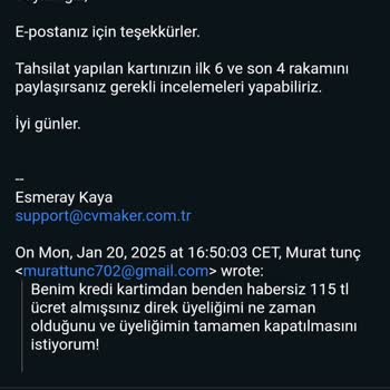 Habersiz Alınan Ücret Ve İade Talebi