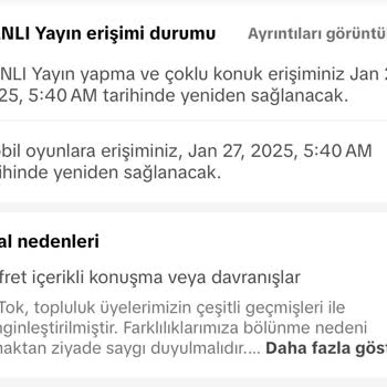 Haksız Canlı Yayın Engeli