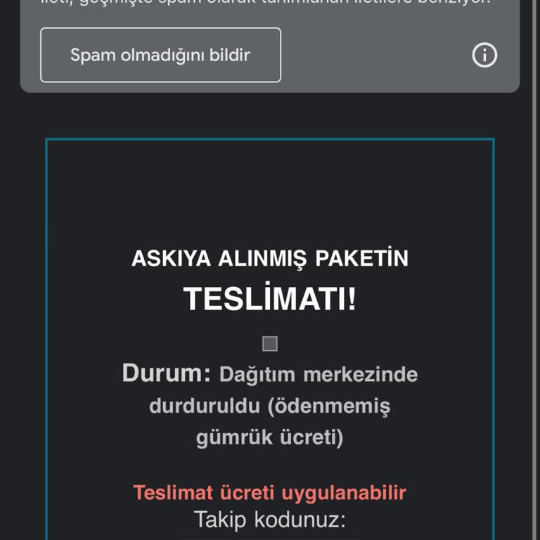 PTT Kargo Adına Gelen Sahte E-postalarla Mağduriyet