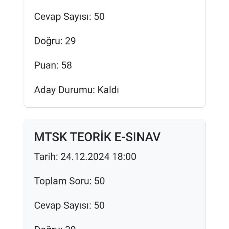 Sınav Sonuçlarındaki Tutarsızlık Ve Mağduriyet
