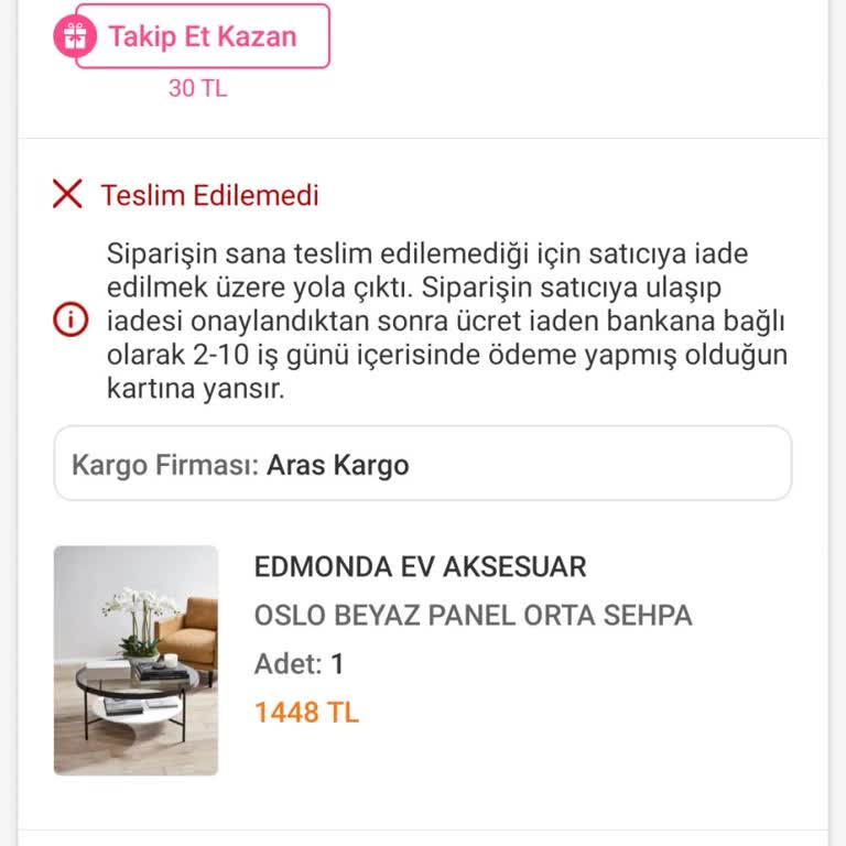 Aras Kargo'nun Sürekli İade Sorunu