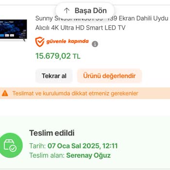 Sunny Televizyon Panel Sorunu: Pembelik Problemi