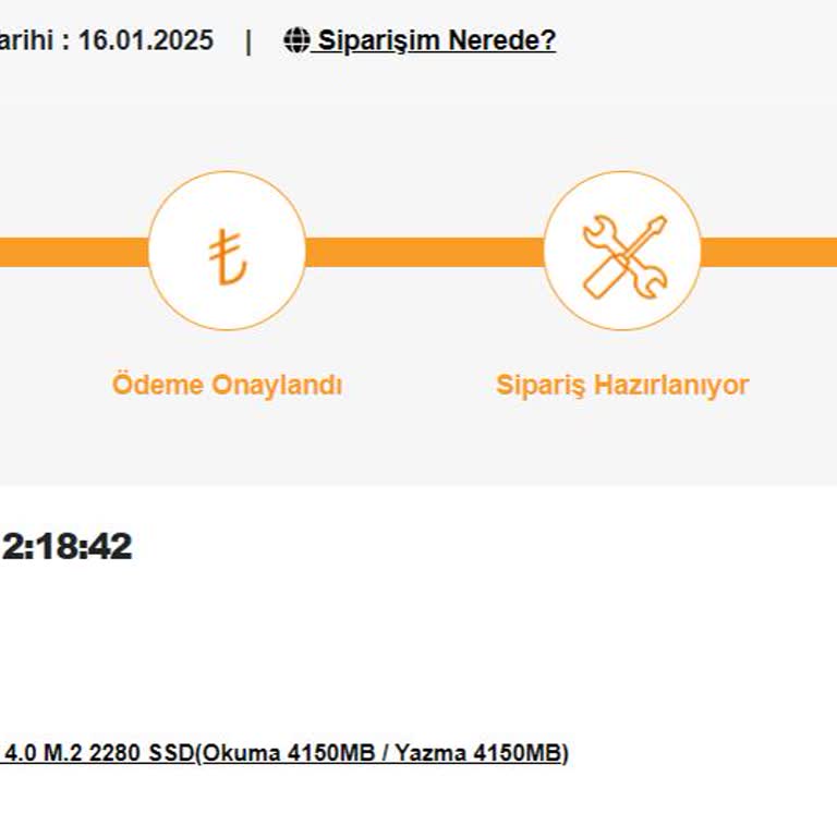 İtopya'dan Aldığım SSD'nin Uzayan Kargo Süreci