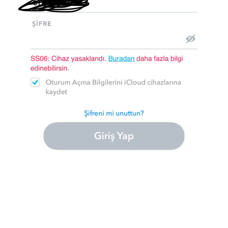 İkinci El Telefonda Snapchat Sorunu