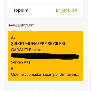 Ürün Siparişi Sonrası İletişim Sorunu