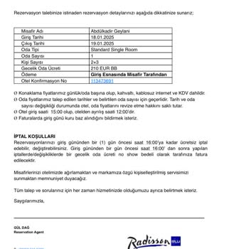 Radisson Blu Kayseri'de Aile Tatili Hayal Kırıklığı