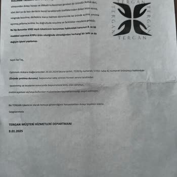 Tergan Mağazasından Aldığım Ayakkabının Kalitesizliği Ve Yetersiz Müşteri Hizmeti
