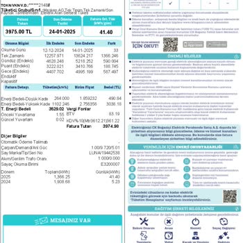 Elektrik Faturasında Anlamsız Yüksek Tutar