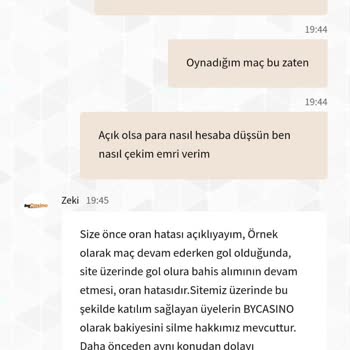 Bahis Kazancım Silindi Ve Param İade Edilmedi