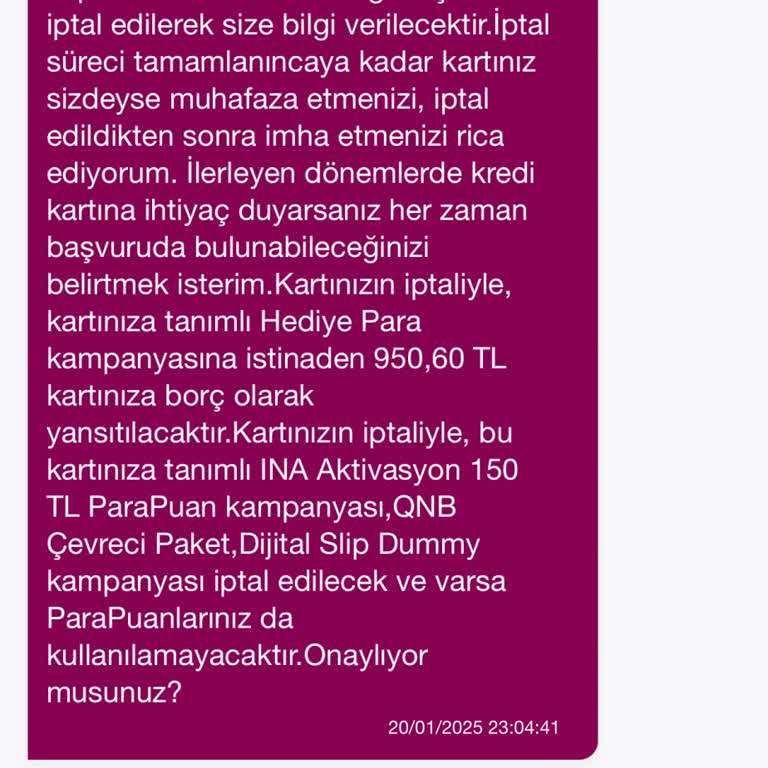 QNB Finansbank'ın Haksız Ücret Talebi
